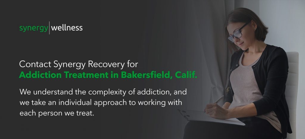 Contact Synergy Recovery for Addiction Treatment in Bakersfield, Calif.