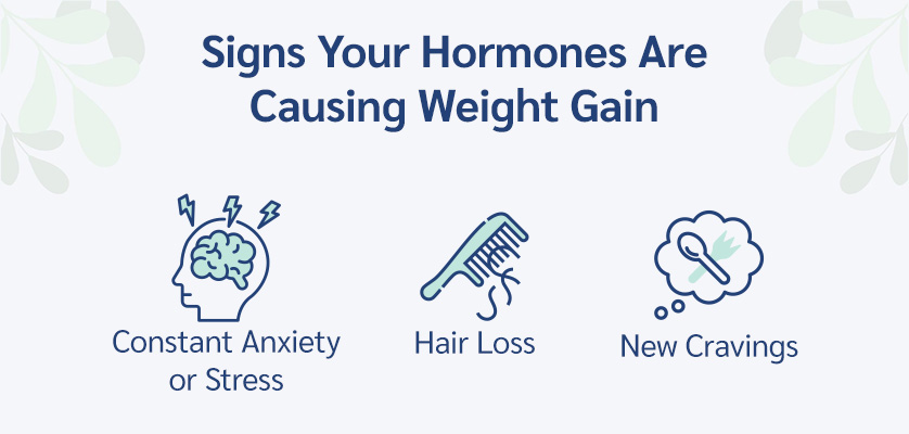 signs of hormonal weight gain