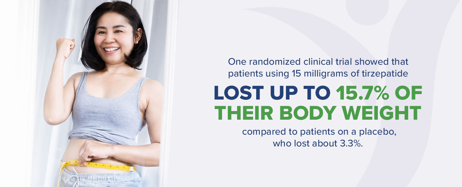 one randomized clinical trial showed that patients lost up to 15.7% of their body weight