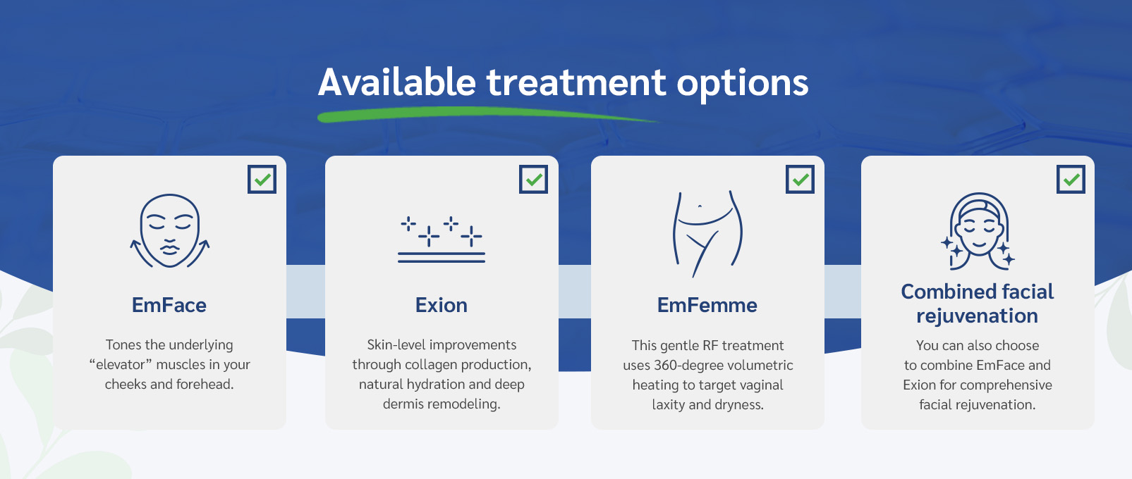 EmFace treatment options